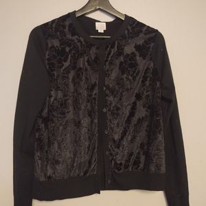 Black medium cardigan